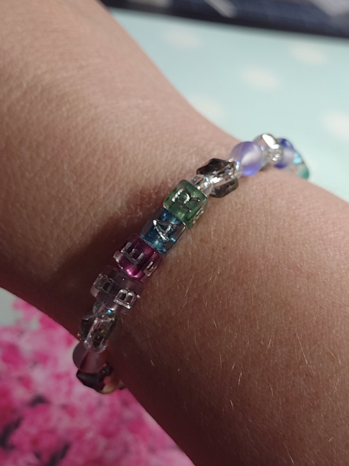 Rainbow Bridge Memorial Stretch Bracelet (Personalization Available)