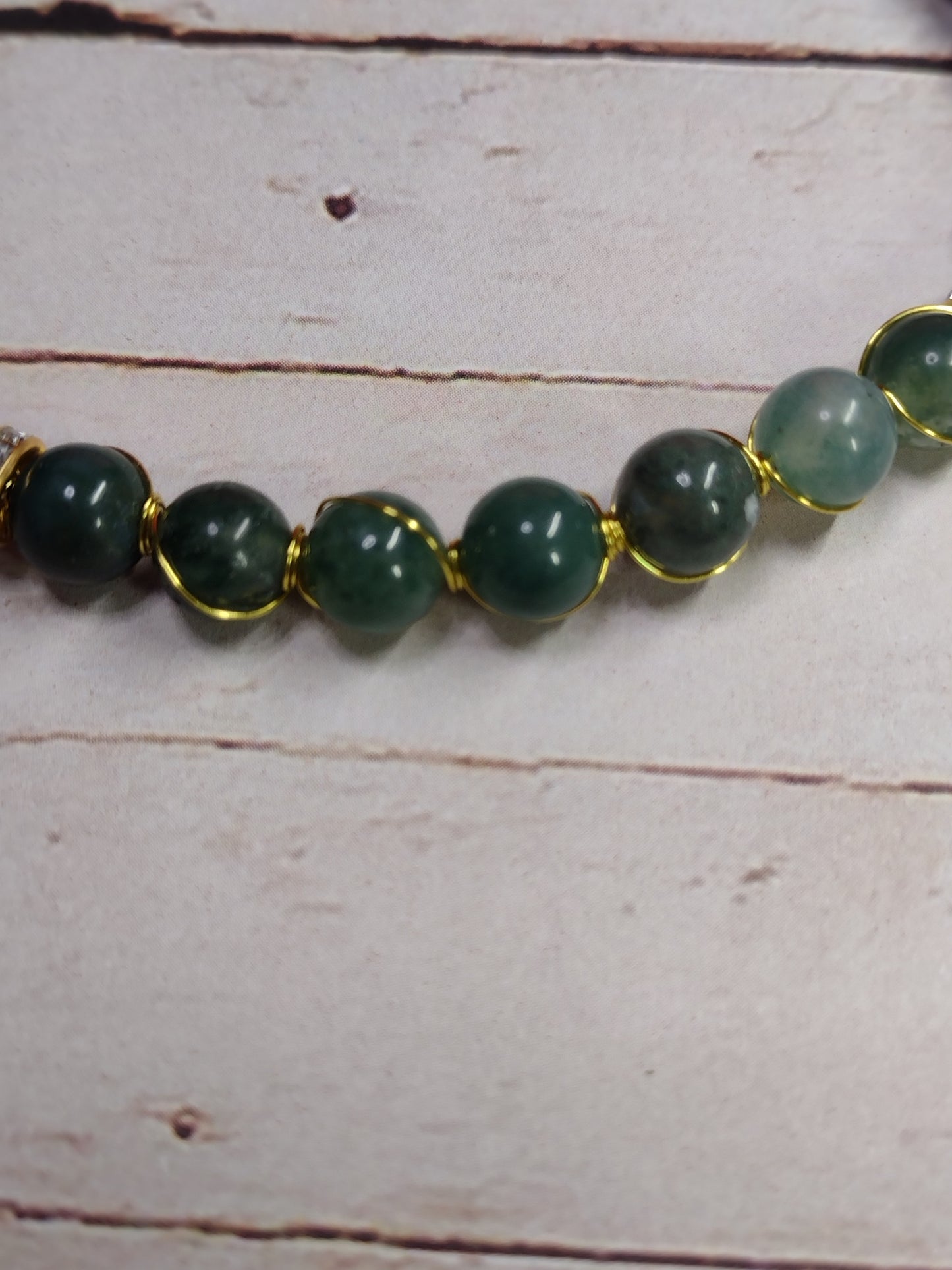 Natural Agate Beaded Stretch Bracelets